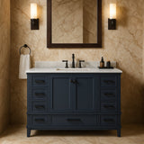Home Decorators Collection Merryfield 48" Bathroom Vanity Cabinet in Dark Blue-Gray