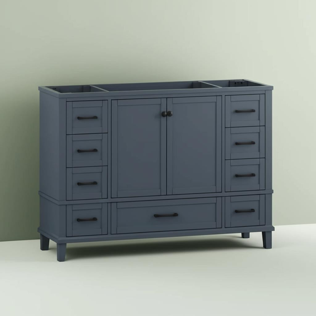Home Decorators Collection Merryfield 48" Bathroom Vanity Cabinet in Dark Blue-Gray
