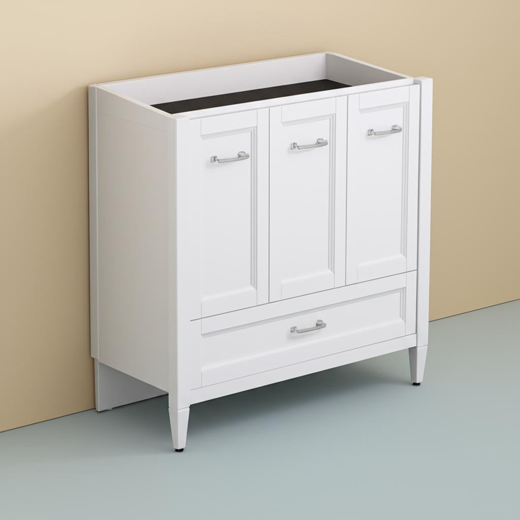 Home Decorators Collection Claxby 48-Inch White Bathroom Vanity Cabinet