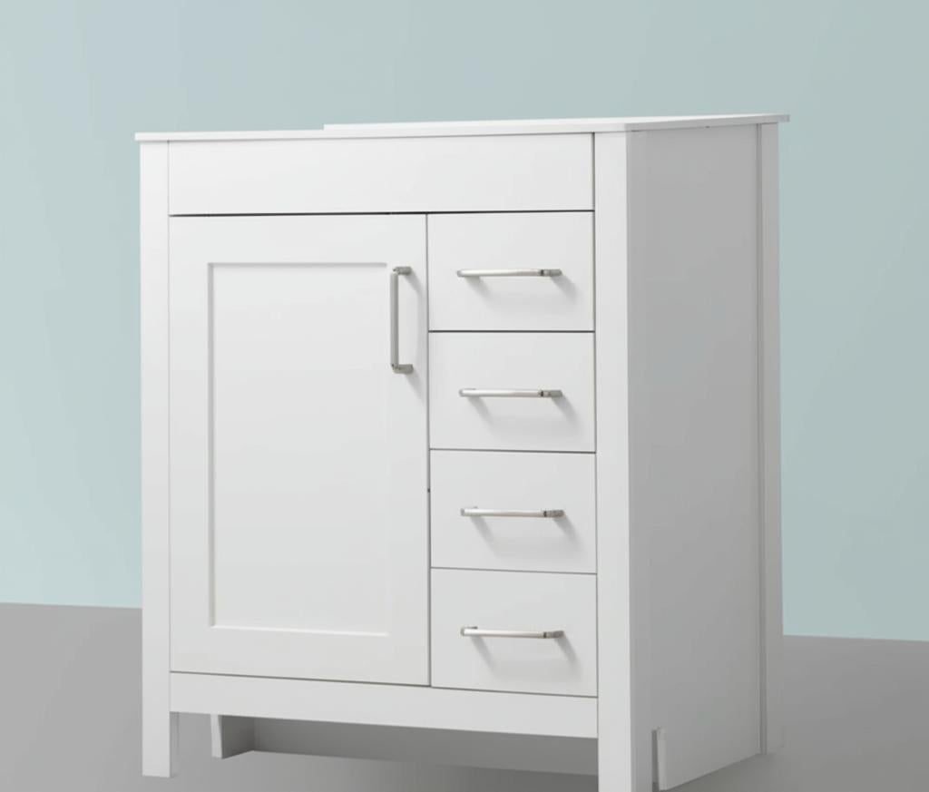 Home Decorators Collection Westcourt 30 in. White Bathroom Vanity Cabinet