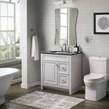 Home Decorators Collection Brinkhill 30-Inch Cream Bathroom Vanity Cabinet