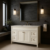 Home Decorators Collection Brinkhill 60-Inch Bathroom Vanity Cabinet in Cream