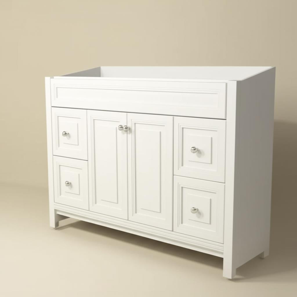 Home Decorators Collection Brinkhill 60-Inch Bathroom Vanity Cabinet in Cream