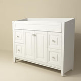 Home Decorators Collection Brinkhill 60-Inch Bathroom Vanity Cabinet in Cream