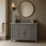 Home Decorators Collection Hamilton 49 in. Gray Vanity with Granite Top