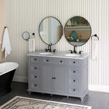Home Decorators Collection Hamilton 49 in. Gray Vanity with Granite Top