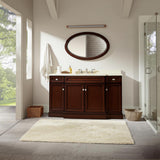 Home Decorators Collection Teagen 58-inch Bathroom Vanity in Dark Espresso with Cultured Marble Top