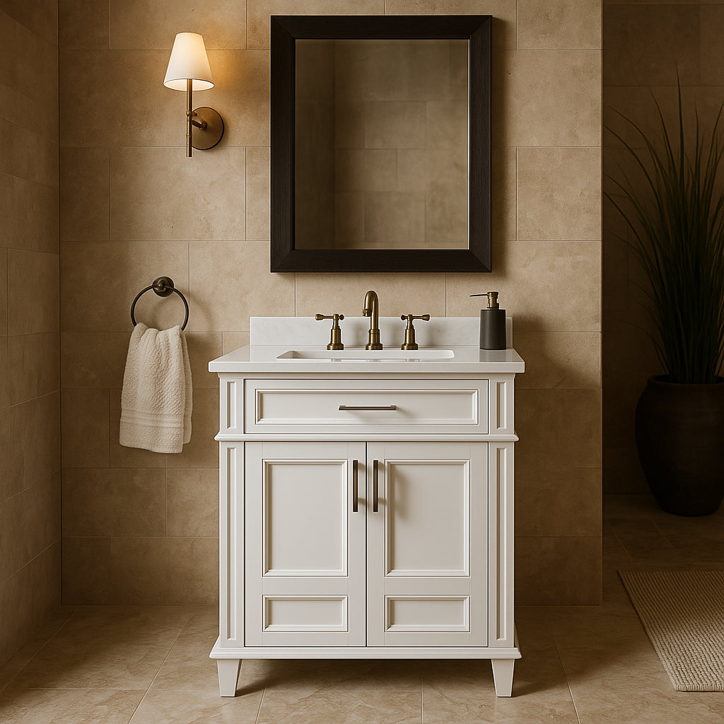 Home Decorators Collection Highgate 30-inch Bathroom Vanity with Cultured Marble Top