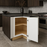 Home Decorators Collection Newport Pacific White Shaker Corner Kitchen Cabinet