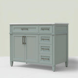 Home Decorators Collection Caville 42-inch Sage Green Vanity with Carrara Marble Top