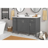 Home Decorators Collection Sassy 60-Inch Single Sink Vanity with Carrara Marble Top
