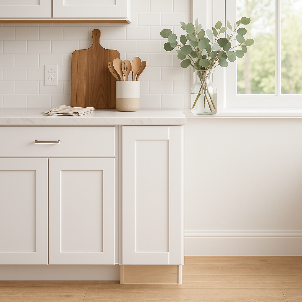 Home Decorators Collection Vesper White Shaker Kitchen Cabinet
