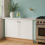 Home Decorators Collection Washington Vesper White Shaker Base Kitchen Cabinet