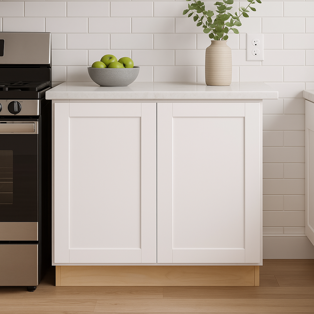 Home Decorators Collection Washington Vesper White Shaker Base Kitchen Cabinet