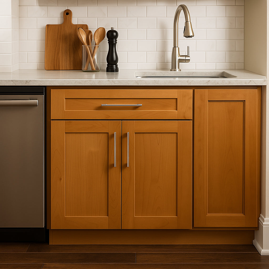Home Decorators Collection Newport Cinnamon Shaker Kitchen Cabinet