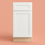Home Decorators Collection Newport 18 in. W x 24 in. D x 34.5 in. H Assembled Plywood Base Kitchen Cabinet in Pacific White with Soft Close LH