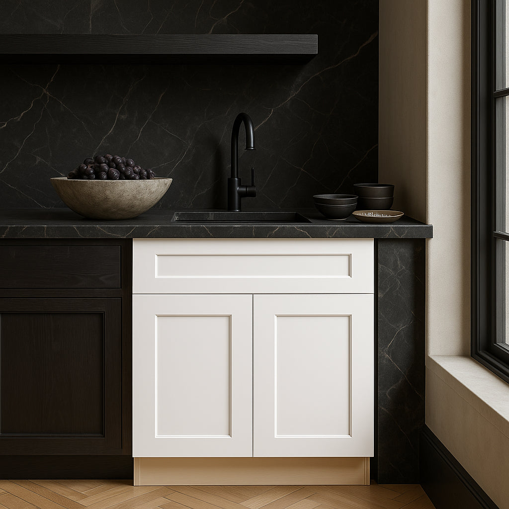Home Decorators Collection Newport Pacific White Shaker Kitchen Cabinet