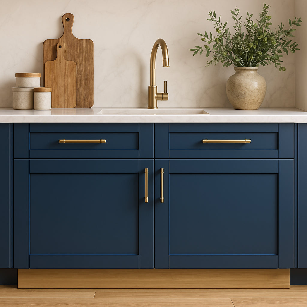 Home Decorators Collection Washington Vessel Blue Shaker Base Cabinet