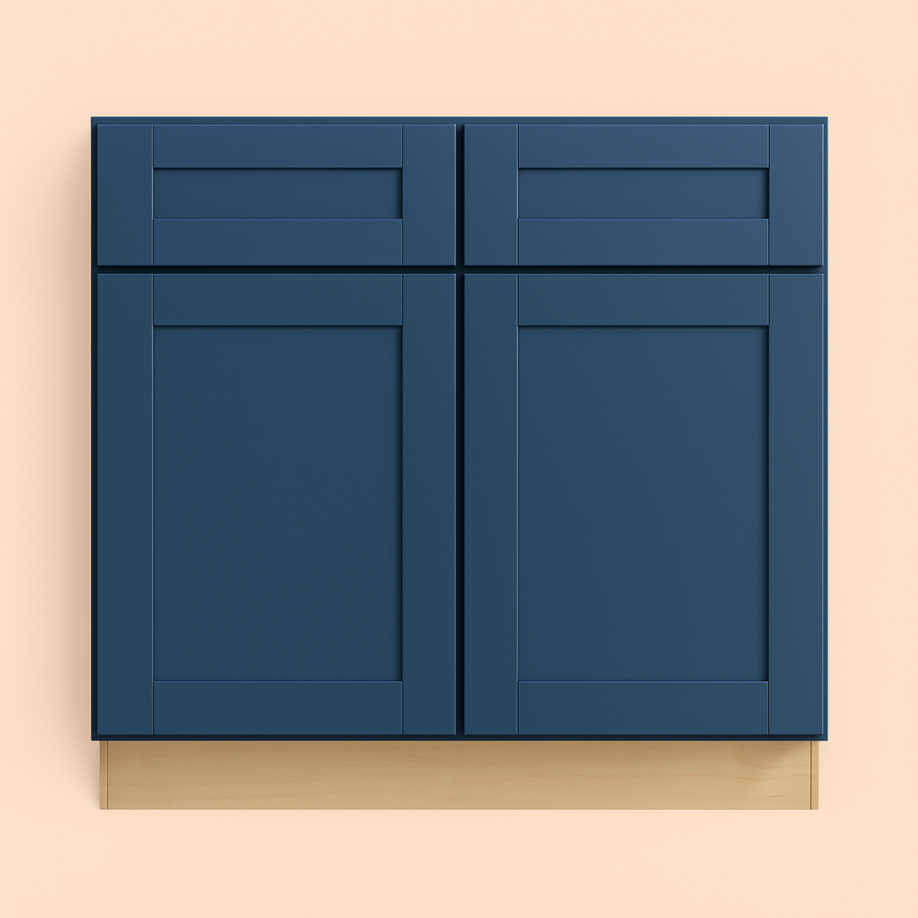 Home Decorators Collection Washington Vessel Blue Shaker Base Cabinet