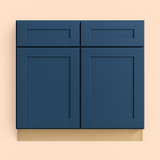 Home Decorators Collection Washington Vessel Blue Shaker Base Cabinet