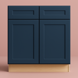 Home Decorators Collection Newport 36" Mythic Blue Kitchen Cabinet