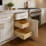 Home Decorators Collection Newport 18 in. W x 24 in. D x 34.5 in. H Assembled Plywood Base Kitchen Cabinet in Pacific White with Soft-Close RH