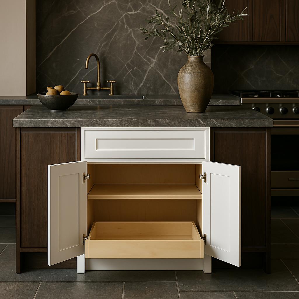 Home Decorators Collection Newport Pacific White Kitchen Base Cabinet