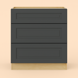 Home Decorators Collection Grayson 30" Cooktop Base Cabinet in Deep Onyx