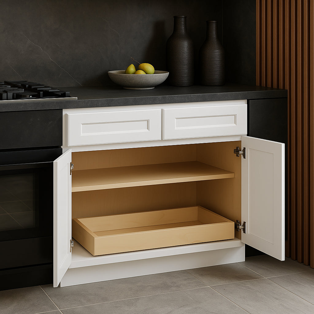 Home Decorators Collection Newport 36" Assembled Plywood Base Kitchen Cabinet - Pacific White