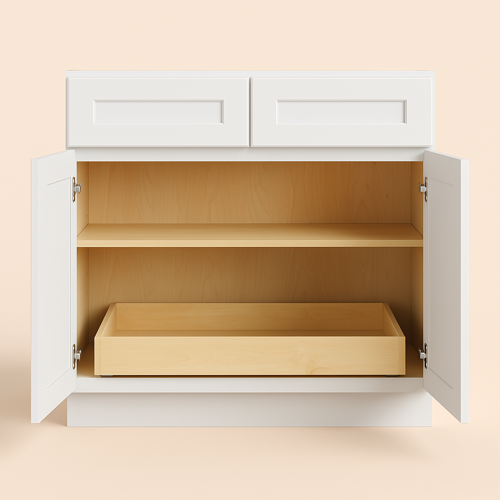 Home Decorators Collection Newport 36" Assembled Plywood Base Kitchen Cabinet - Pacific White