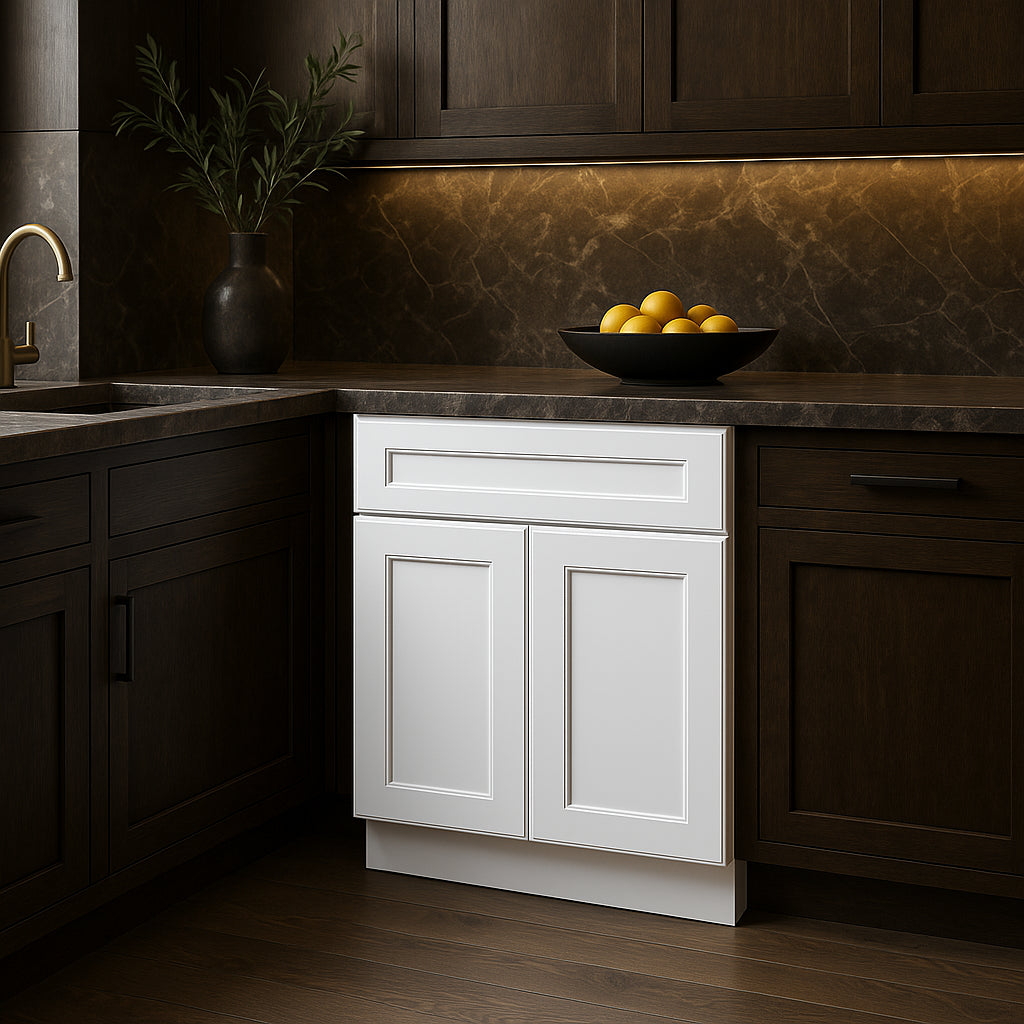 Home Decorators Collection Newport 27" Base Kitchen Cabinet - Pacific White