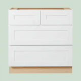 Home Decorators Collection Newport 36" Cooktop Base Cabinet in Pacific White