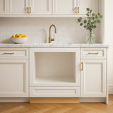 Home Decorators Collection Newport 24 in. Microwave Base Cabinet - Pacific White