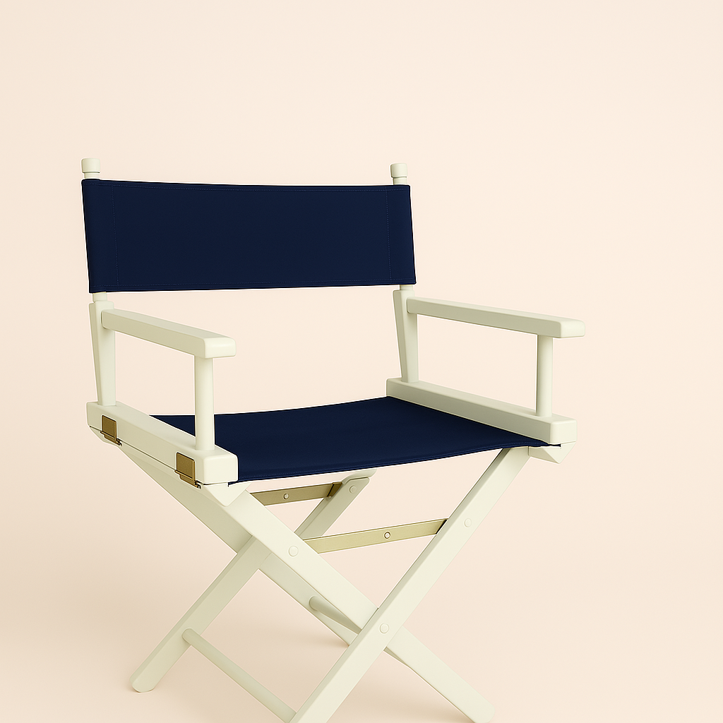 Casual Home Black Director's Chair Cover - Durable Cotton Canvas
