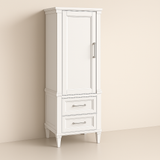 Home Decorators Collection Aberdeen White Linen Storage Cabinet