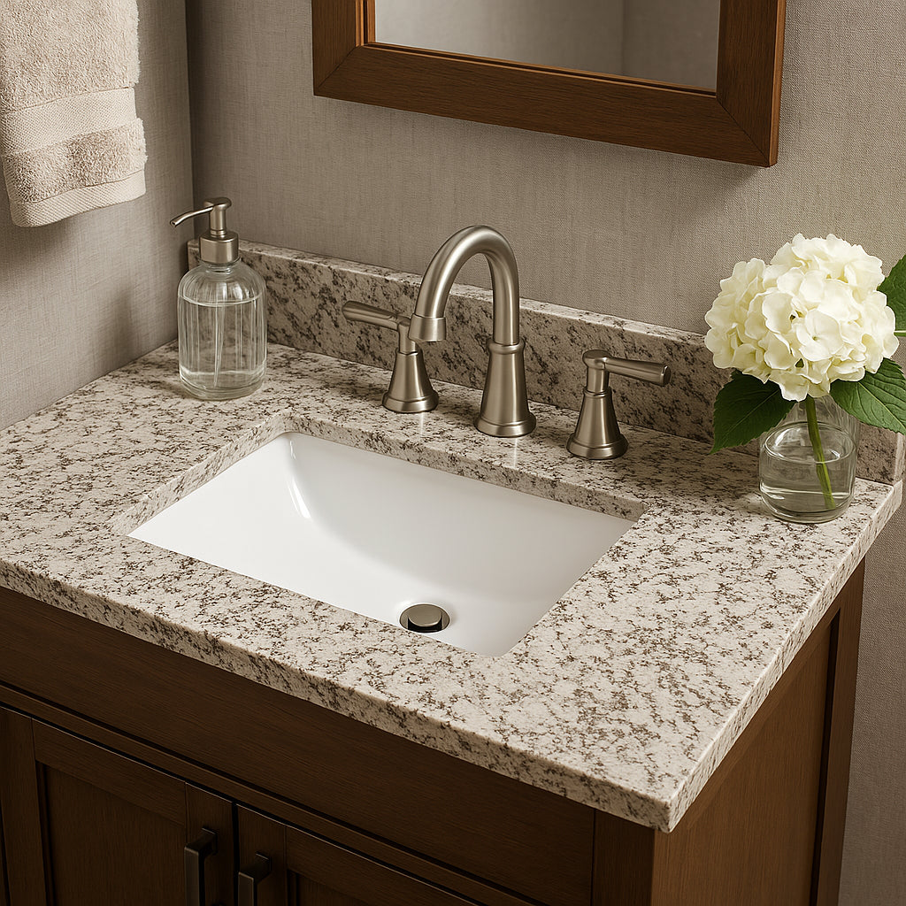 Home Decorators Collection Bianco Antico Vanity Top with White Sink
