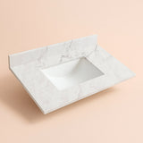Home Decorators Collection 37-inch Mineral Gray Vanity Top with White Sink