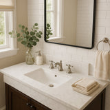 Home Decorators Collection 25 in. Stone Effect Vanity Top in Mineral Gray with White Sink