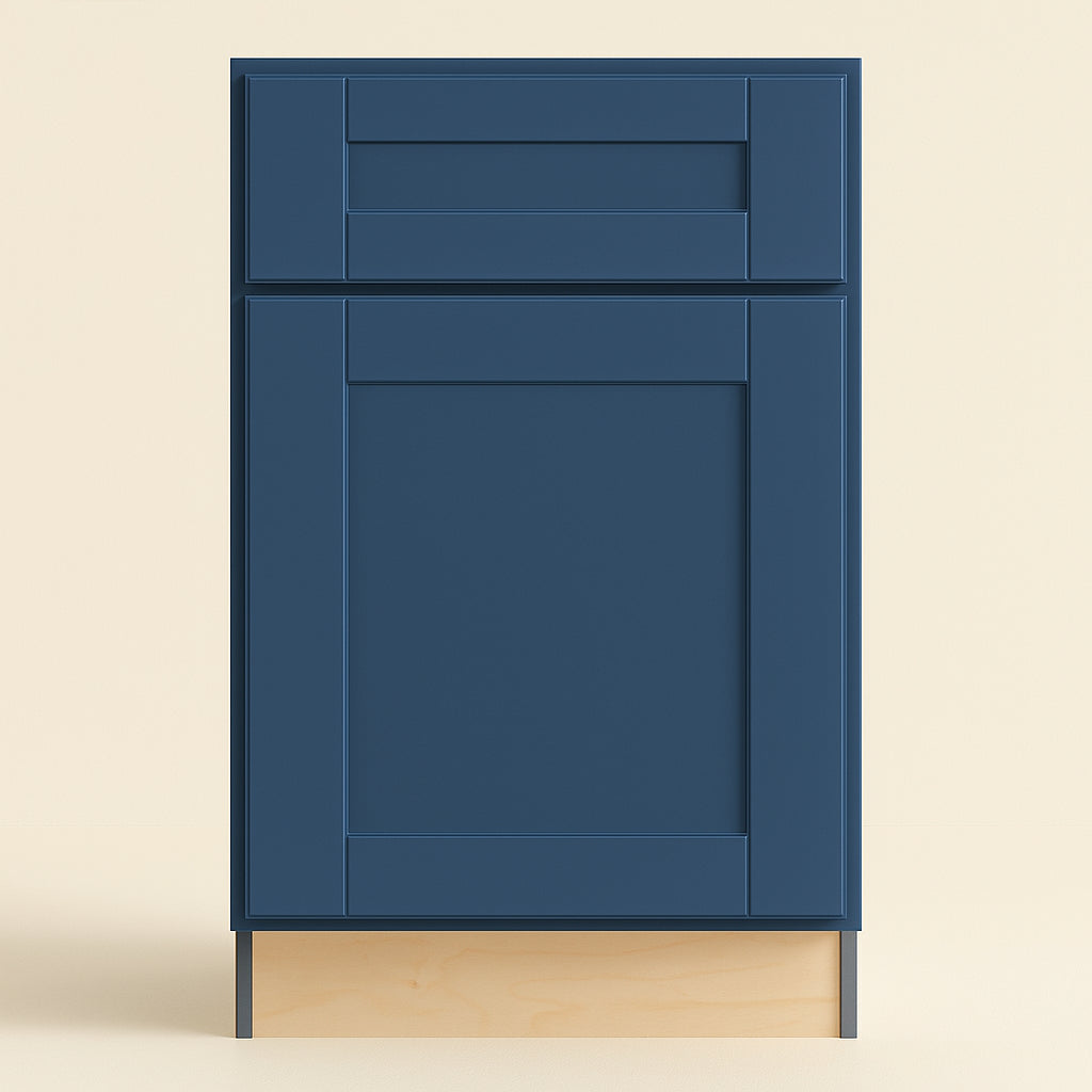 Home Decorators Collection Washington Vessel Blue Shaker Base Kitchen Cabinet