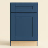 Home Decorators Collection Washington Vessel Blue Shaker Base Kitchen Cabinet