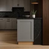 Home Decorators Collection Veiled Gray Shaker Base Kitchen Cabinet