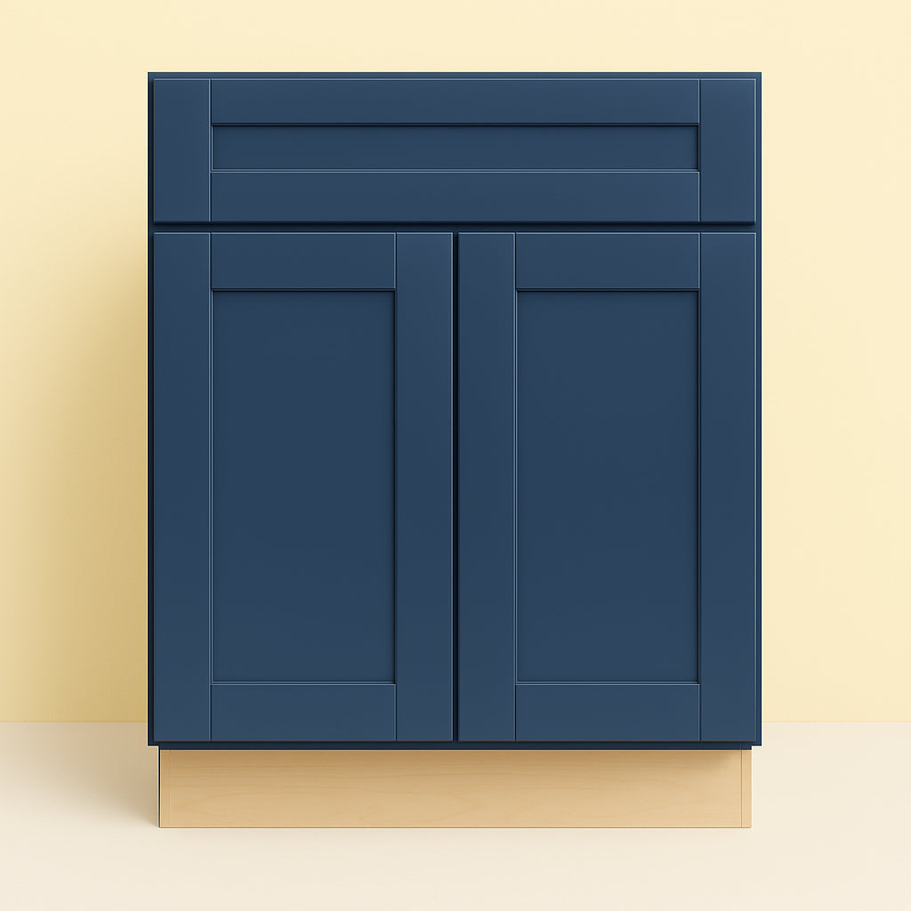 Home Decorators Collection Washington Vessel Blue Shaker Base Cabinet