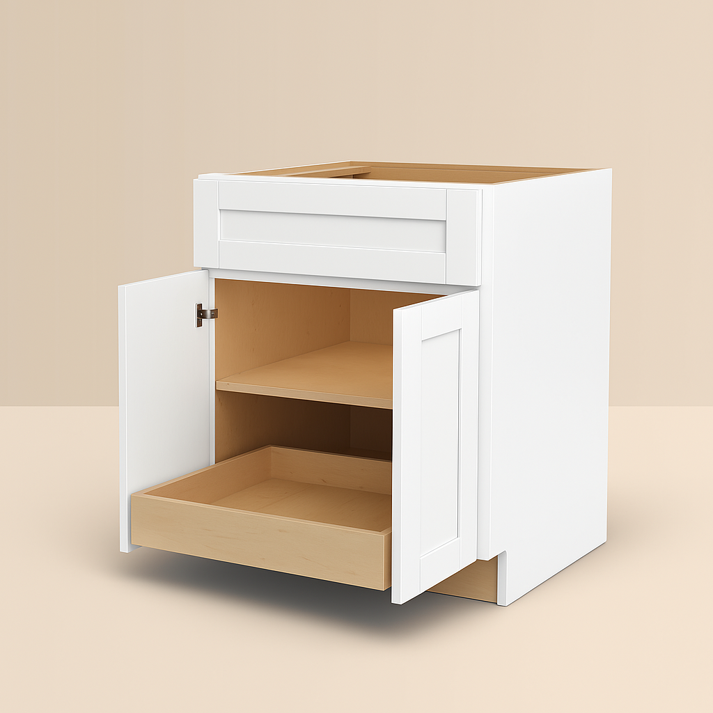 Home Decorators Collection Vesper White Shaker Base Kitchen Cabinet
