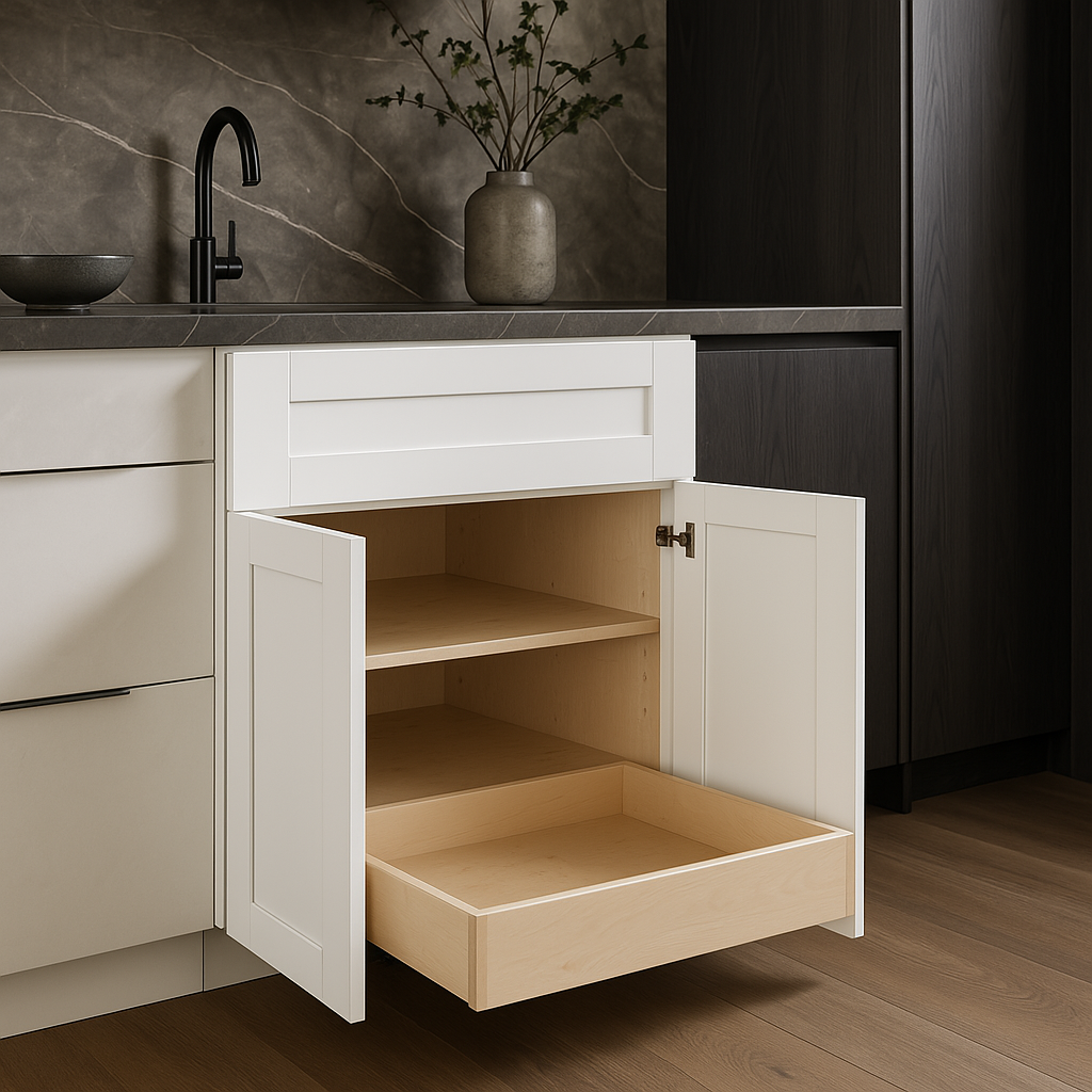 Home Decorators Collection Vesper White Shaker Base Kitchen Cabinet