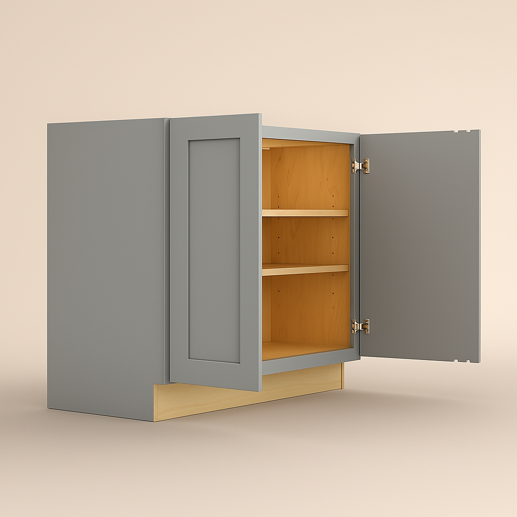 Home Decorators Collection Grayson 36 in. Pearl Gray Kitchen Cabinet