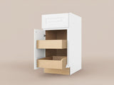 Home Decorators Collection Grayson 18 in. W x 24 in. D x 34.5 in. H Assembled Plywood Base Kitchen Cabinet in Pacific White