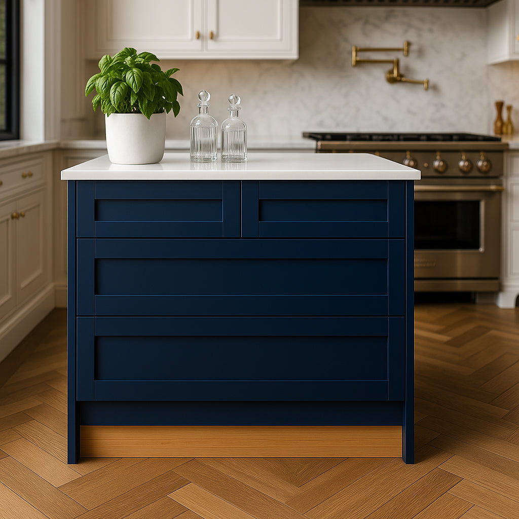 Home Decorators Collection Washington Vessel Blue Cooktop Base Cabinet