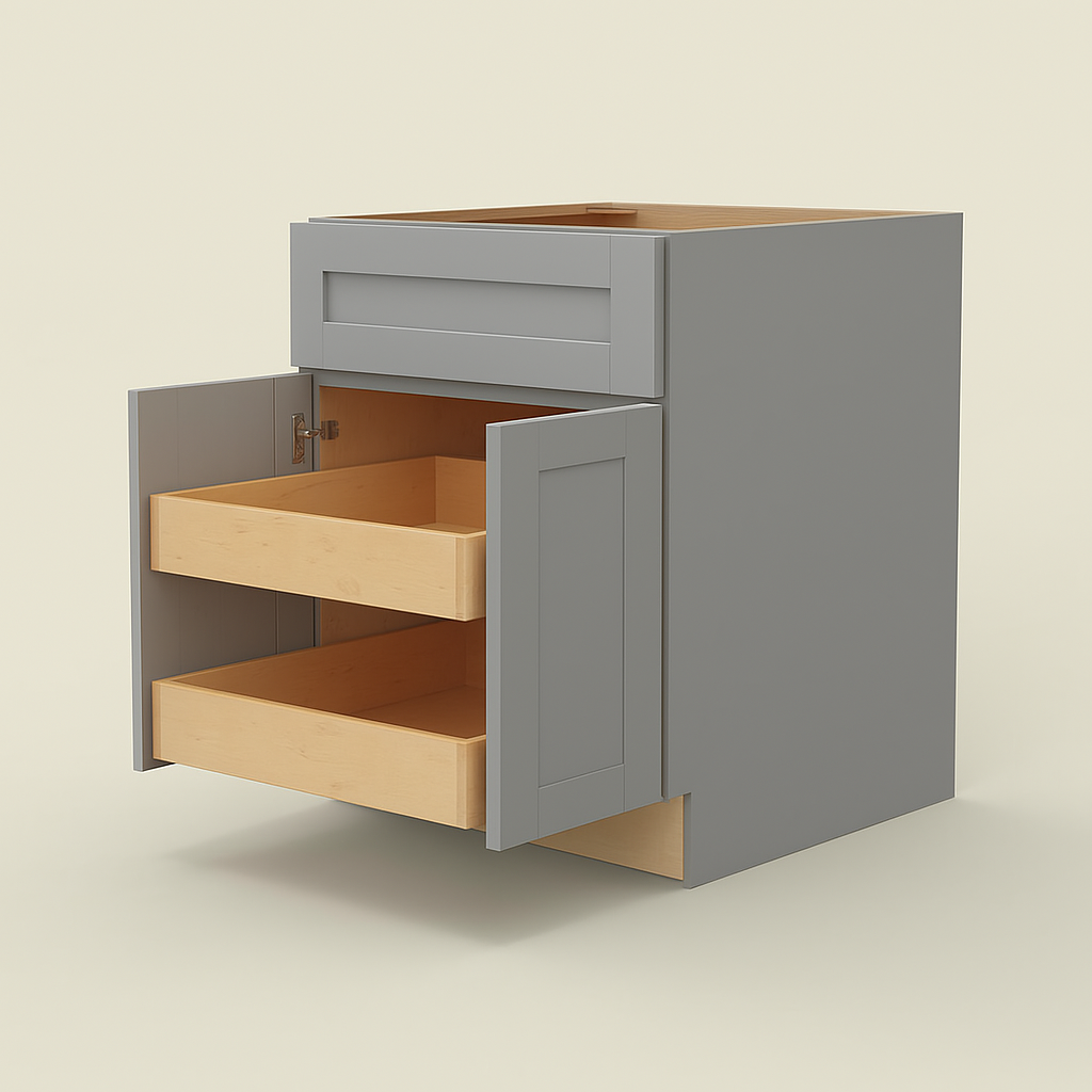 Home Decorators Collection Washington Veiled Gray Shaker Base Kitchen Cabinet