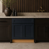Home Decorators Collection Washington 30" Assembled Plywood Base Kitchen Cabinet in Onyx