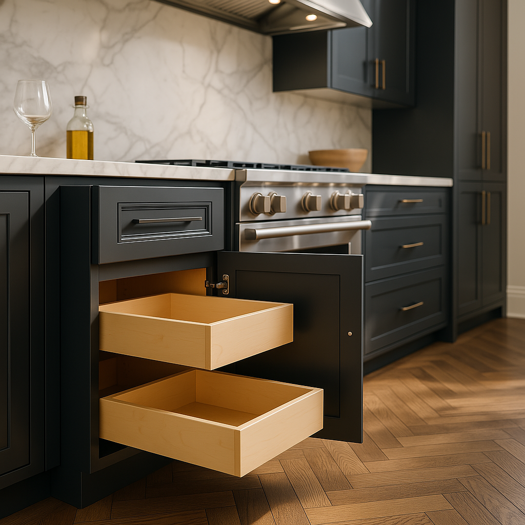 Home Decorators Collection Grayson Deep Onyx Kitchen Cabinet